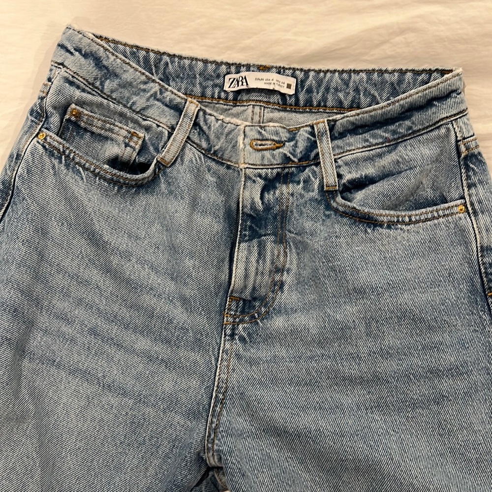 ZARA denim -wide leg jeans